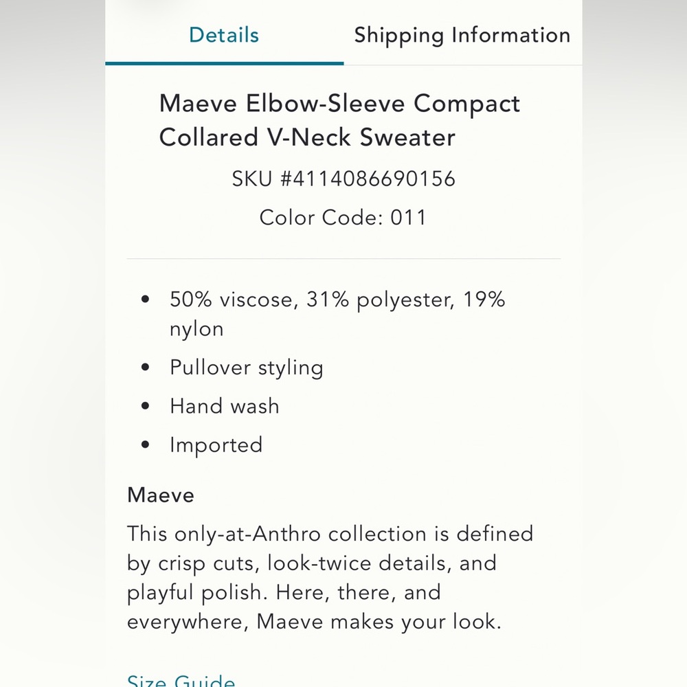 Maeve V-Neck Pullover Sweater with Red Trim - Picture 8 of 8